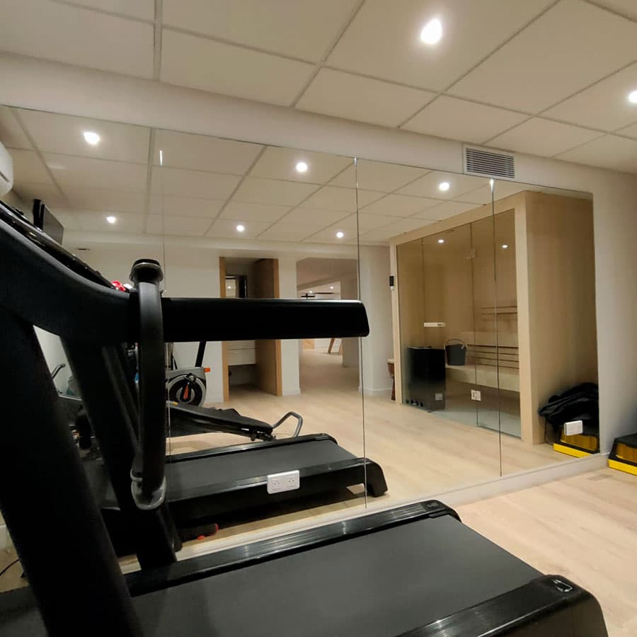 Miroiterie salle de sport asv vitrerie à Nice